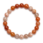 Red Carnelian and Moonstone